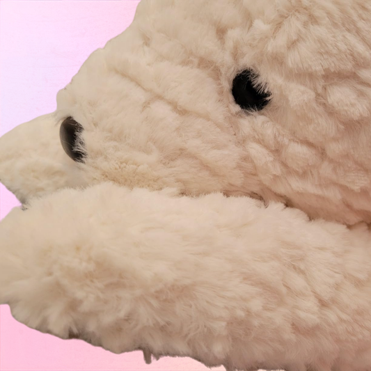 Cream Bunny Plush Pillow For Lazy Afternoons And Soft Evening Hugs