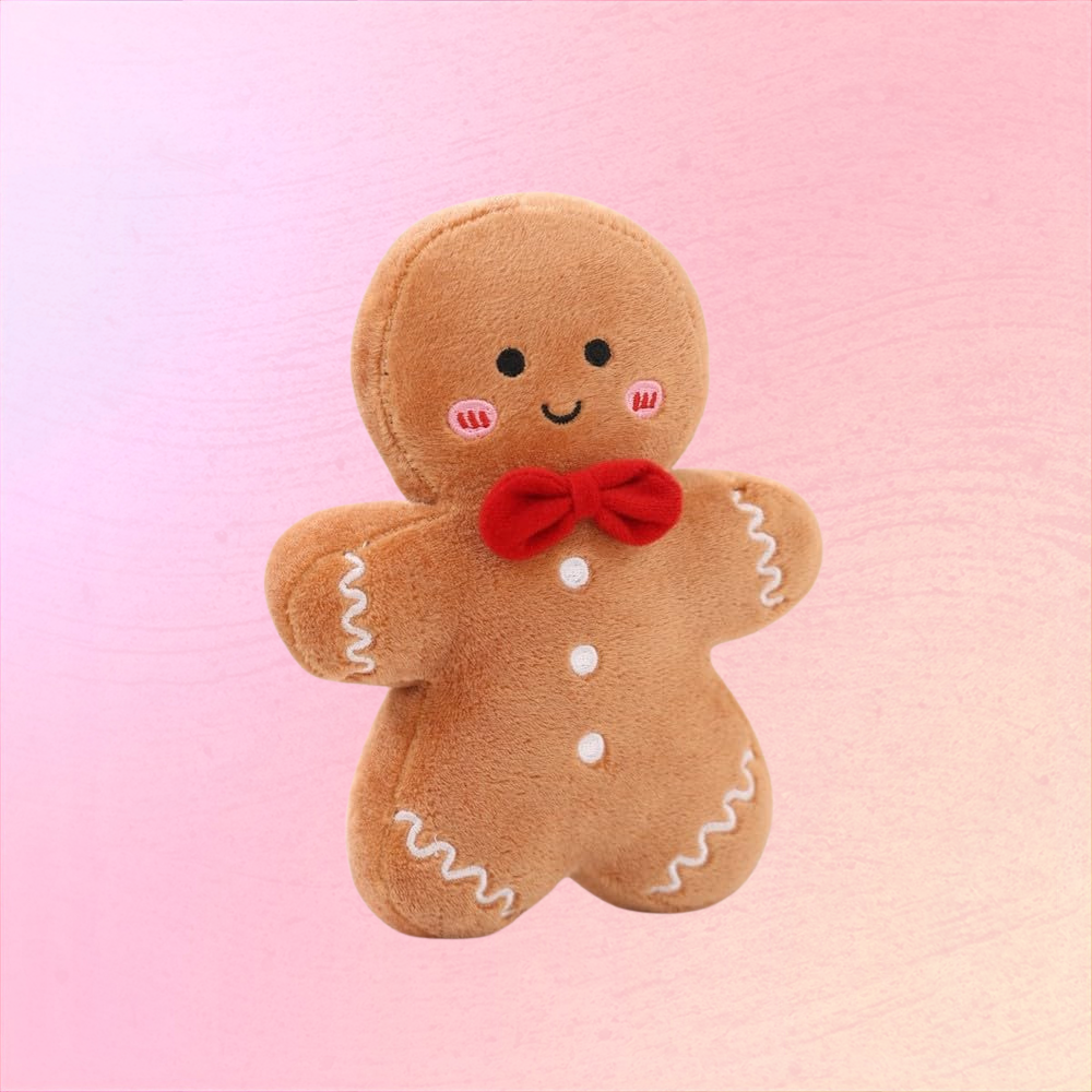 Gingerbread Plush Cushion For Sofas And Warm Holiday Moments