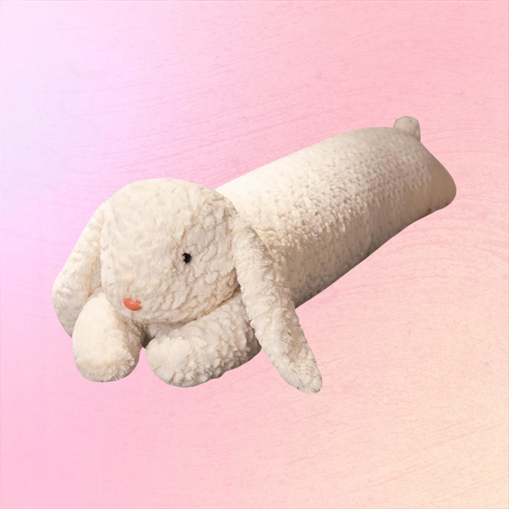 Cream Bunny Plush Pillow For Lazy Afternoons And Soft Evening Hugs