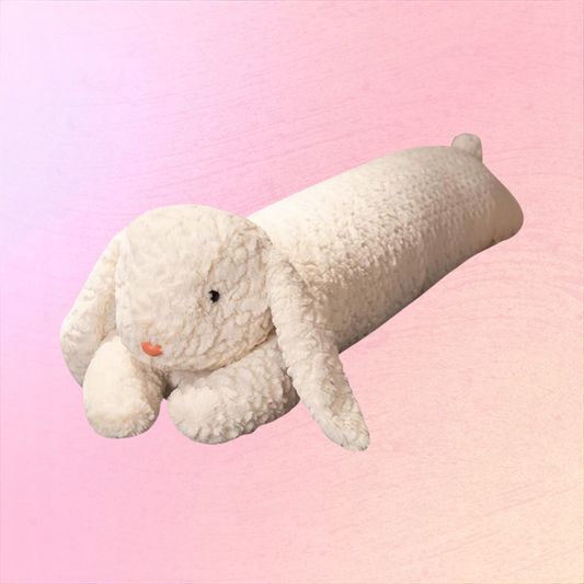 Cream Bunny Plush Pillow For Lazy Afternoons And Soft Evening Hugs