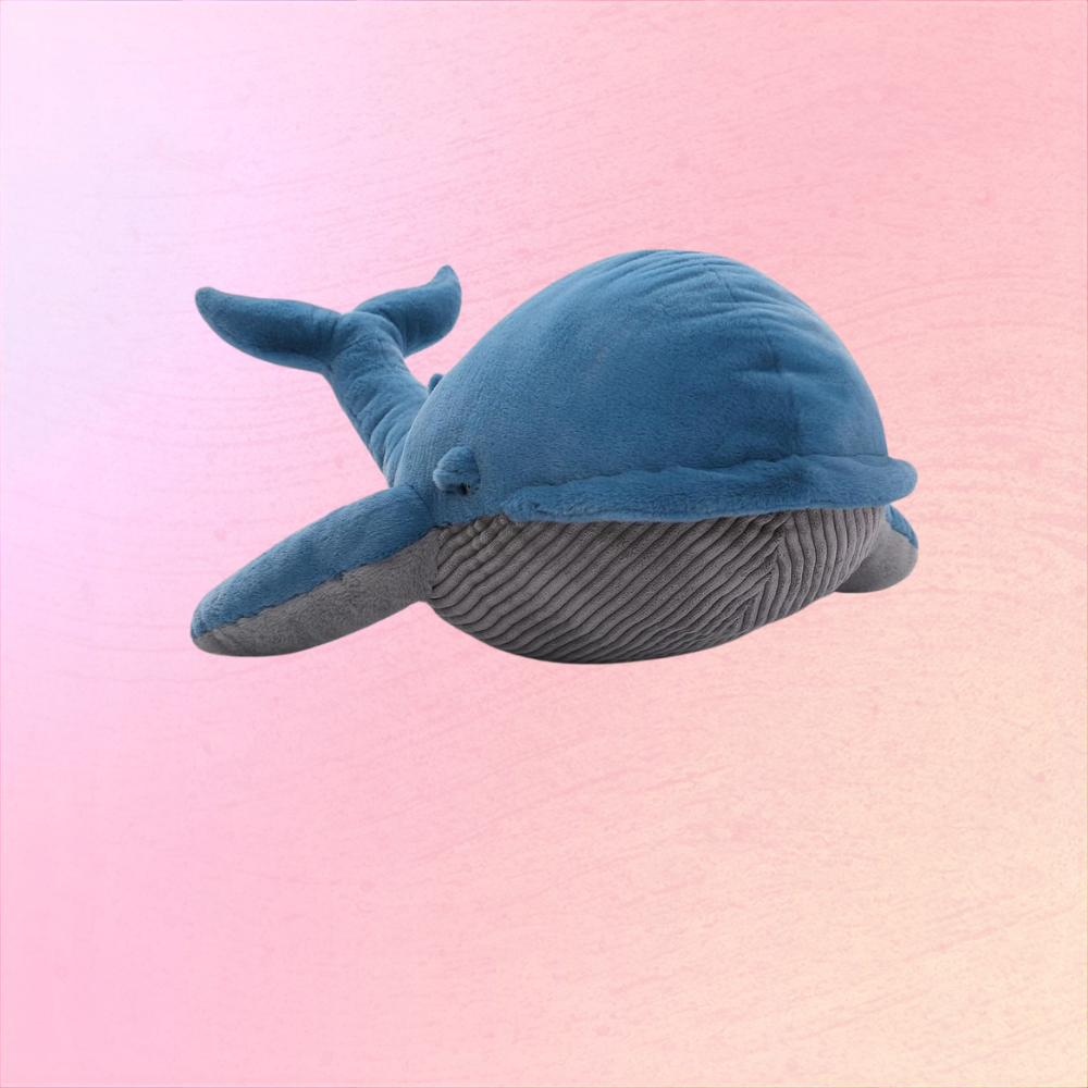Blue Whale Plush Pillow For Playful Kids And Calm Ocean Lovers