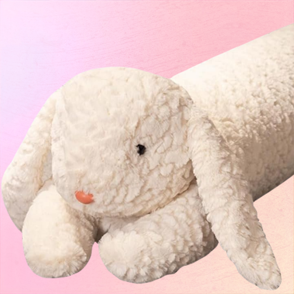 Cream Bunny Plush Pillow For Lazy Afternoons And Soft Evening Hugs