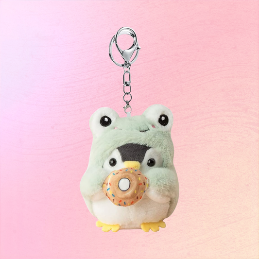 Frog Penguin Donut Plush Keychain For Bags And Everyday Cuteness