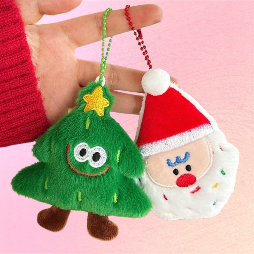Christmas Plush Keychain Set For Baby Gifts And Holiday Cheer