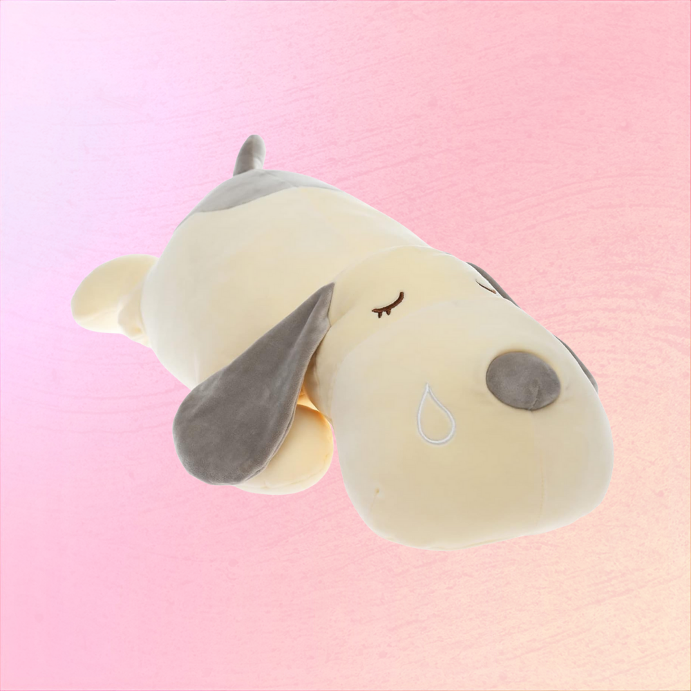 Sleepy Puppy Plush Pillow For Slow Days And Quiet Nights