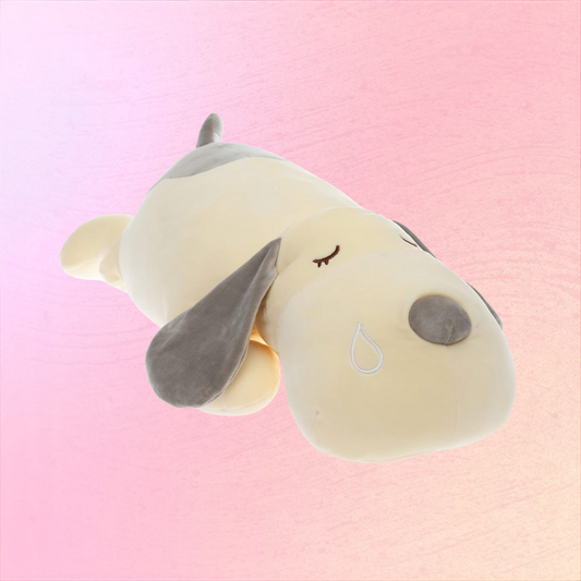 Sleepy Puppy Plush Pillow For Slow Days And Quiet Nights