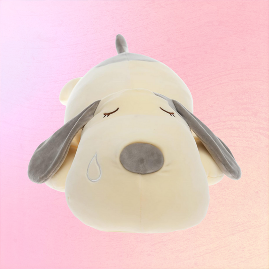 Sleepy Puppy Plush Pillow For Slow Days And Quiet Nights